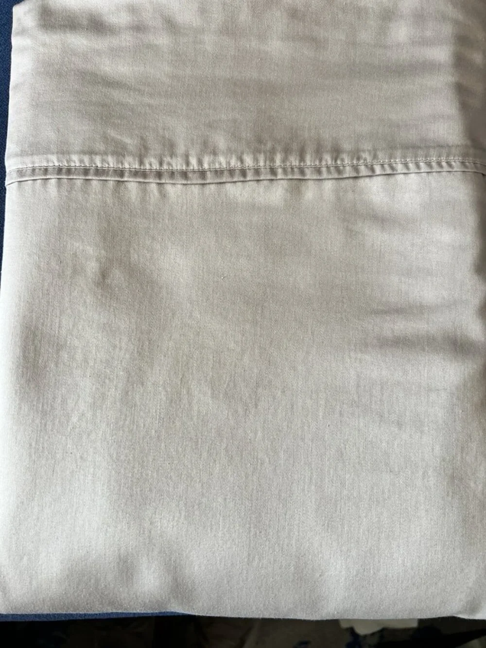 KING Flat Sheet Ecru 100% Egyptian Cotton Tan Luxury Linens Charisma PRISTINE